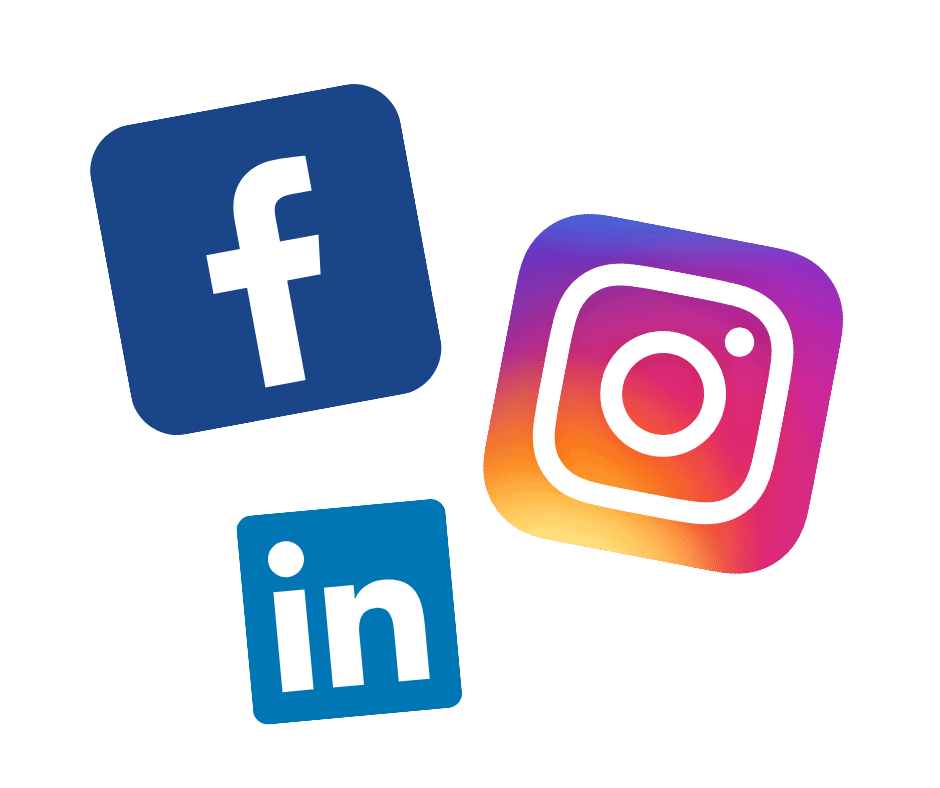 plateformes médias sociaux facebook instagram et linkedin