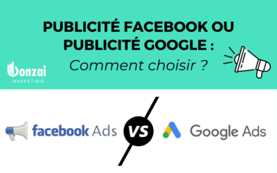 Publicité Facebook ou Publicité Google ?