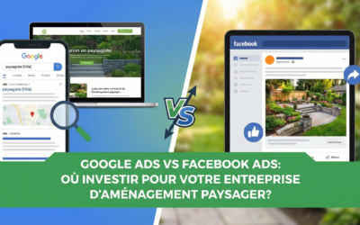 Google Ads vs Facebook Ads : Où investir pour une entreprise d’aménagement paysager ?