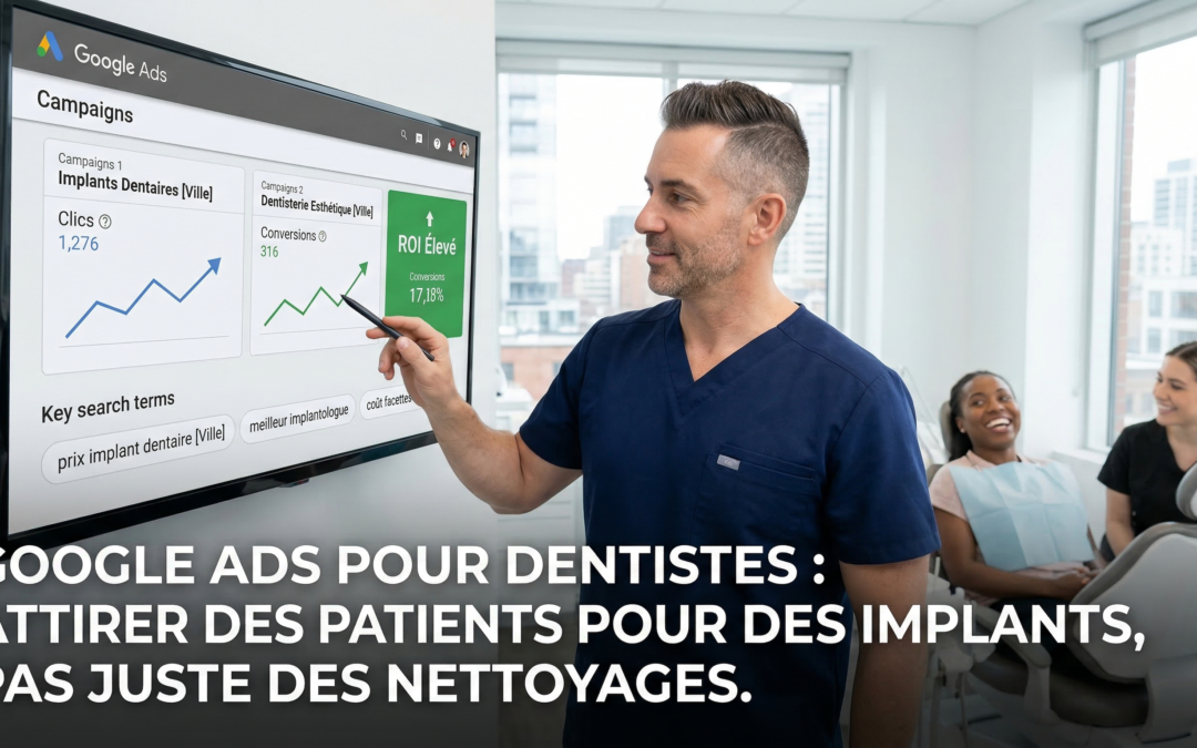 Comment attirer des patients pour des implants (et non juste des nettoyages) avec Google